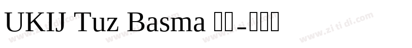 UKIJ Tuz Basma 常规字体转换